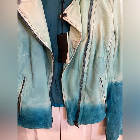 NWT Muubaa ombre color leather jacket - Picture 9 of 11